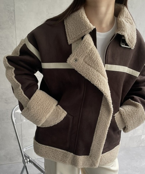 Name. ネーム 18AW ムートンボアジャケット セール】【新色登場】ムートンボアジャケット（ムートンコート