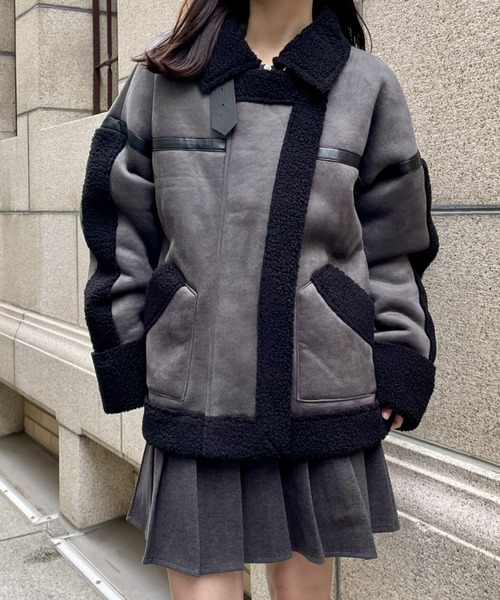 セール】【新色登場】ムートンボアジャケット（ムートンコート）｜LAC