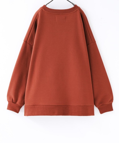 osharewalker（オシャレウォーカー）の「【廃盤】『ロゴデザイン裏起毛スウェット』（スウェット・レディース・ダークオレンジ/アイボリー/ネイビー・FREE）」の16枚目の写真