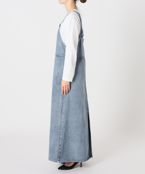 FRAMeWORK（フレームワーク）の「デニムサロペットスカート（ワンピース・レディース・ブルー系その他・38/36）」の4枚目の写真