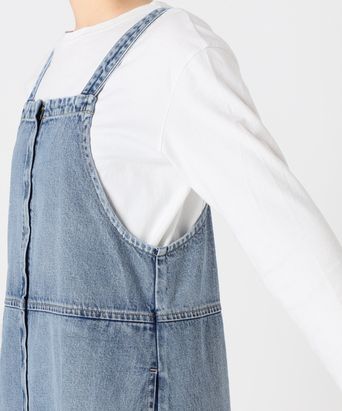 FRAMeWORK（フレームワーク）の「デニムサロペットスカート（ワンピース・レディース・ブルー系その他・38/36）」の8枚目の写真