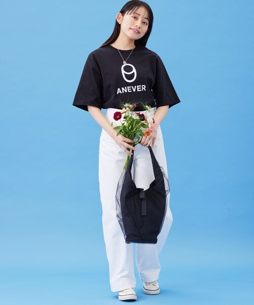 ANEVER(アンエバー)の「ブーケバッグ(トートバッグ・レディース・ホワイト系/ブラック系・F)」の17枚目の写真