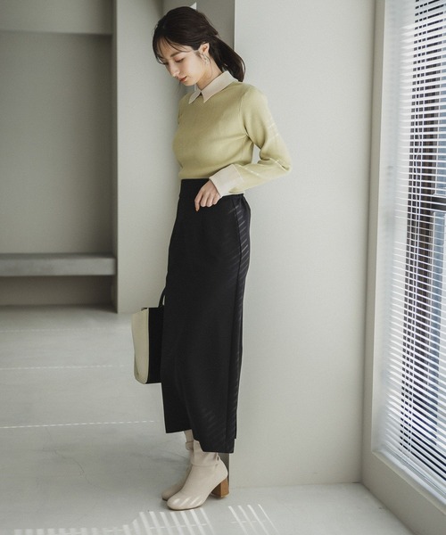 Andemiu(アンデミュウ)の「【WEB限定】エリハイショクニット179960(ニット/セーター・レディース・ブラック/ピンク/イエロー/ブルー・FREE)」の21枚目の写真