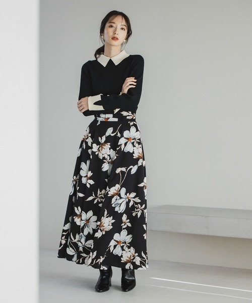 Andemiu(アンデミュウ)の「【WEB限定】エリハイショクニット179960(ニット/セーター・レディース・ブラック/ピンク/イエロー/ブルー・FREE)」の10枚目の写真