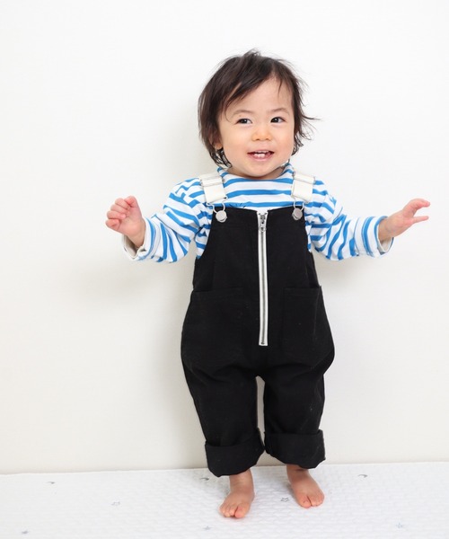 セール】ジップアップオーバーオール□80～140cm（サロペット