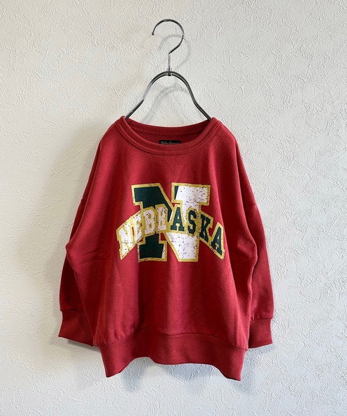 Life Support Products(ライフサポートプロダクツ)の「裏毛プリントスウェット(80~150cm)(スウェット・キッズ・ホワイト/ブラック/ベージュ/レッド/カーキ/グレー/ブルー/ライトピンク/チャコール/キャメル・80/90/95/100/110/120/140/150/130)」の10枚目の写真