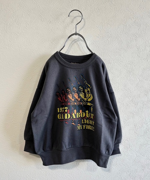 Life Support Products(ライフサポートプロダクツ)の「裏毛プリントスウェット(80~150cm)(スウェット・キッズ・ホワイト/ブラック/ベージュ/レッド/カーキ/グレー/ブルー/ライトピンク/チャコール/キャメル・80/90/95/100/110/120/140/150/130)」の5枚目の写真