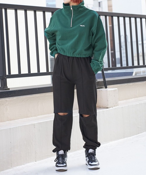 PBLIM(ページボーイリム)の「PAGEBOYLIM/デザインスウェットパンツ(スウェットパンツ・レディース・ブラック/パープル/グレー・FREE)」の4枚目の写真