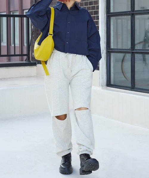 PBLIM(ページボーイリム)の「PAGEBOYLIM/デザインスウェットパンツ(スウェットパンツ・レディース・ブラック/パープル/グレー・FREE)」の13枚目の写真