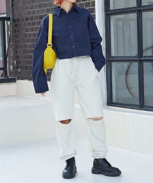 PBLIM(ページボーイリム)の「PAGEBOYLIM/デザインスウェットパンツ(スウェットパンツ・レディース・ブラック/パープル/グレー・FREE)」の14枚目の写真