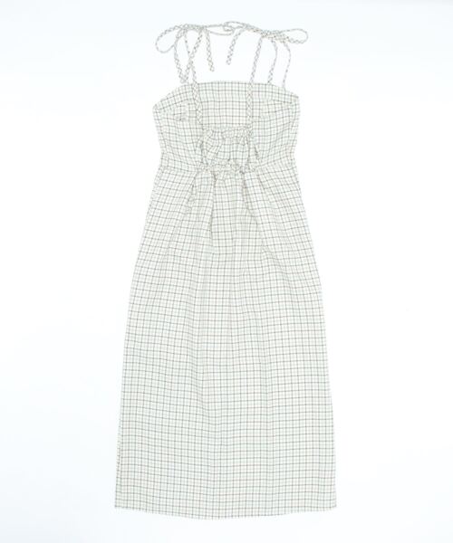 nemne store（ネンネストア）の「【低身長用サイズあり】スリット入りリボンキャミワンピース（ワンピース・レディース・ブルー/アイボリー/ブラック・SMALL/MEDIUM）」の11枚目の写真