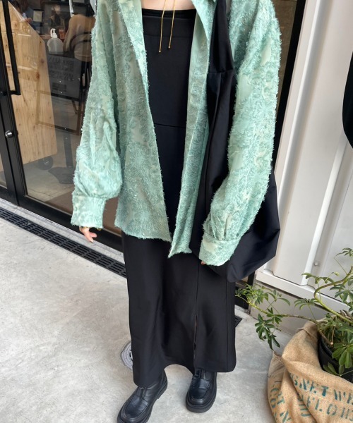 nemne store（ネンネストア）の「【低身長用サイズあり】スリット入りリボンキャミワンピース（ワンピース・レディース・ブルー/アイボリー/ブラック・SMALL/MEDIUM）」の7枚目の写真