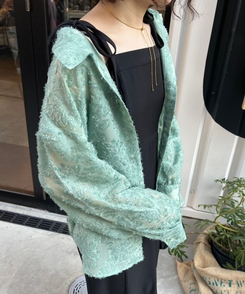 nemne store（ネンネストア）の「【低身長用サイズあり】スリット入りリボンキャミワンピース（ワンピース・レディース・ブルー/アイボリー/ブラック・SMALL/MEDIUM）」の9枚目の写真