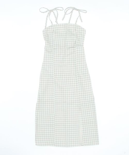 nemne store（ネンネストア）の「【低身長用サイズあり】スリット入りリボンキャミワンピース（ワンピース・レディース・ブルー/アイボリー/ブラック・SMALL/MEDIUM）」の20枚目の写真