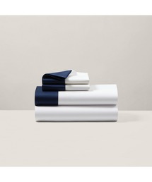 POLO RALPH LAUREN HOME（ポロ ラルフ ローレン ホーム）の「オーガニック コットン サティーン ボーダー フラットシーツ シングルサイズ（寝具）」