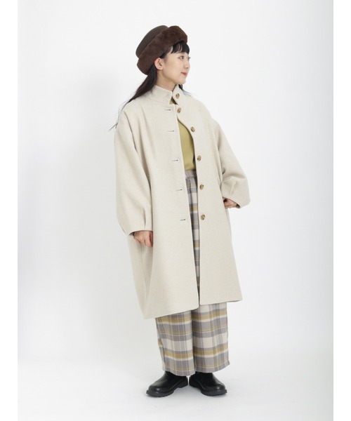 Samansa Mos2（サマンサ モスモス）の「ミラノリブハイネックニット（ニット/セーター・レディース・オフホワイト/ブラック/グリーン/ネイビー・ﾌﾘ-）」の9枚目の写真