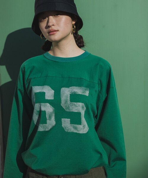 BEAMS（ビームス）の「BEAMS / ルーズ ナンバリング Tシャツ（Tシャツ/カットソー・メンズ・グリーン/ブラック系その他4・L/M/XL/S）」の5枚目の写真