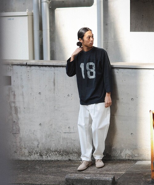 BEAMS（ビームス）の「BEAMS / ルーズ ナンバリング Tシャツ（Tシャツ/カットソー・メンズ・グリーン/ブラック系その他4・L/M/XL/S）」の6枚目の写真