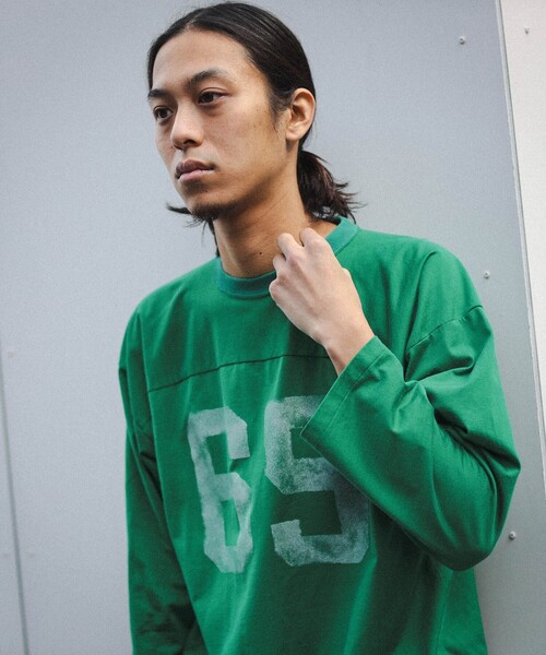 BEAMS（ビームス）の「BEAMS / ルーズ ナンバリング Tシャツ（Tシャツ/カットソー・メンズ・グリーン/ブラック系その他4・L/M/XL/S）」の10枚目の写真