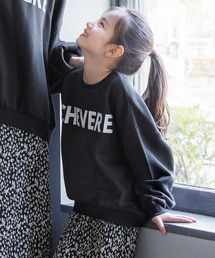 キッズ 親子お揃い薄手ロゴスウェット