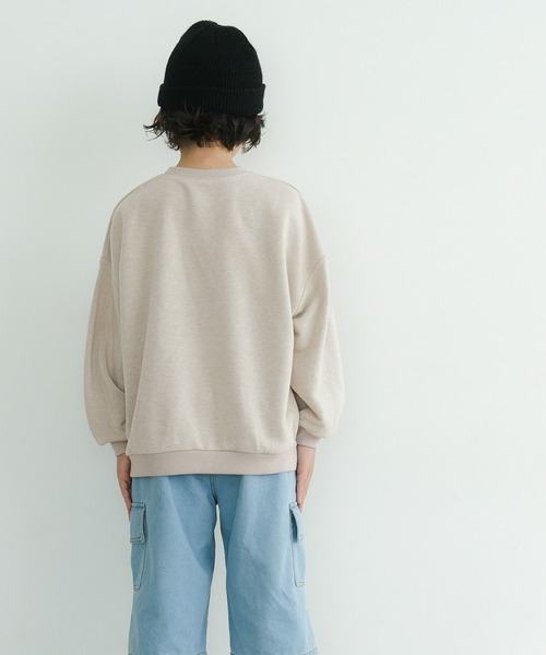 coca（coca）（コカ）の「キッズ 親子お揃い薄手ロゴスウェット（スウェット・キッズ・チャコール/ネイビー/ピンク/ホワイト/ライトベージュ/イエロー・100/110/120/130/140）」の22枚目の写真