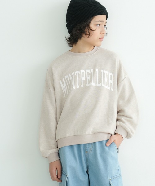 coca（coca）（コカ）の「キッズ 親子お揃い薄手ロゴスウェット（スウェット・キッズ・チャコール/ネイビー/ピンク/ホワイト/ライトベージュ/イエロー・100/110/120/130/140）」の21枚目の写真