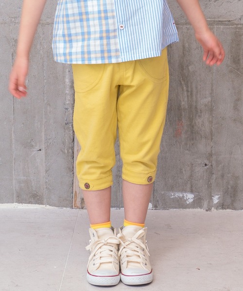 RAGMART(ラグマート)の「カットソー7分丈パンツ(その他パンツ・キッズ・イエロー/ネイビー/ブラック×ホワイト・120cm/130cm/110cm/100cm)」の3枚目の写真