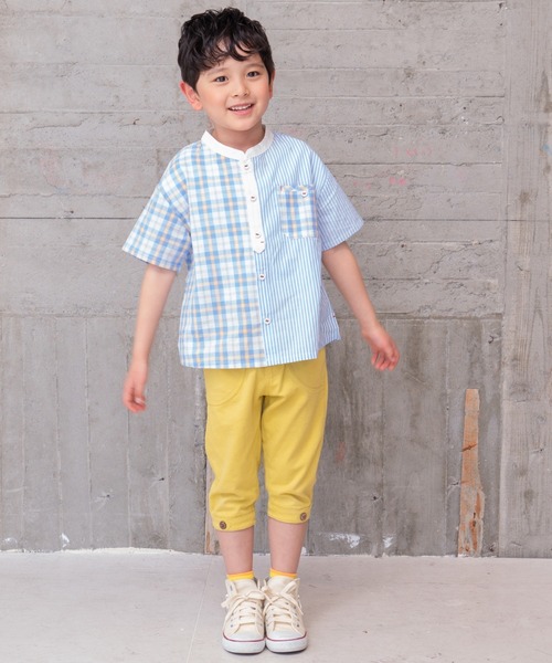 RAGMART(ラグマート)の「カットソー7分丈パンツ(その他パンツ・キッズ・イエロー/ネイビー/ブラック×ホワイト・120cm/130cm/110cm/100cm)」の11枚目の写真