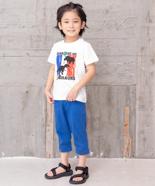 RAGMART(ラグマート)の「カットソー7分丈パンツ(その他パンツ・キッズ・イエロー/ネイビー/ブラック×ホワイト・120cm/130cm/110cm/100cm)」の12枚目の写真