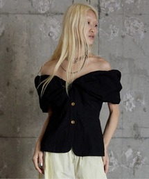PRANK PROJECT | ワッシャーリップストップオフショルビスチェ/Washed Rip-stop Off Shoulder Bistier(その他トップス)