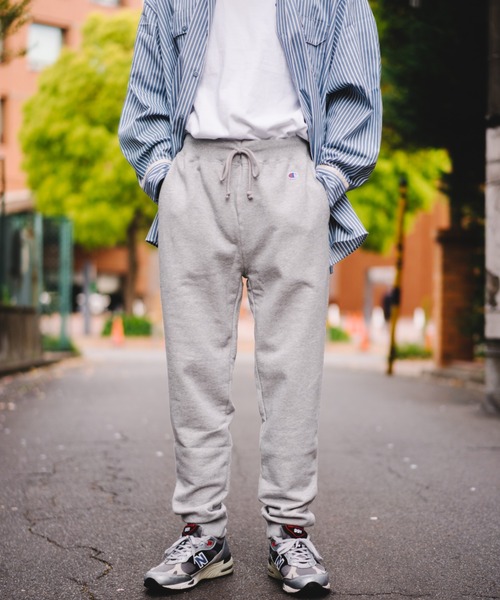 Champion(チャンピオン)の「champion C3-W201 LONG PANTS(スウェットパンツ・メンズ・ネイビー/オートミール/ブラック/グレー・S/M/L/XL)」の8枚目の写真