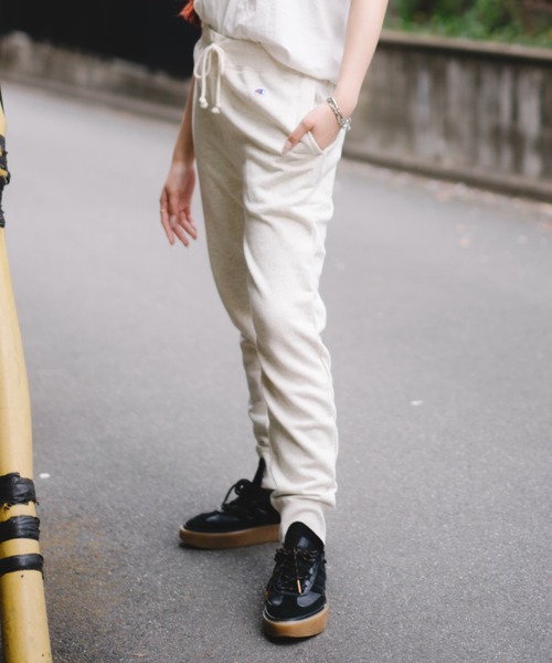 Champion(チャンピオン)の「champion C3-W201 LONG PANTS(スウェットパンツ・メンズ・ネイビー/オートミール/ブラック/グレー・S/M/L/XL)」の9枚目の写真