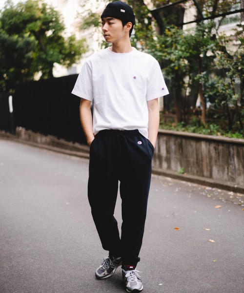 Champion(チャンピオン)の「champion C3-W201 LONG PANTS(スウェットパンツ・メンズ・ネイビー/オートミール/ブラック/グレー・S/M/L/XL)」の5枚目の写真