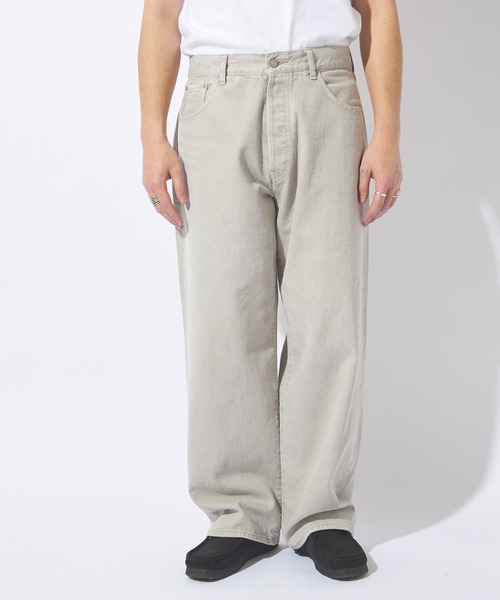 CIAOPANIC TYPY（チャオパニックティピー）の「【ai no de/アイノデ】14oz wide denim pants/14オンスワイドデニムパンツ（デニムパンツ・メンズ・ライトグレー・M/L）」の13枚目の写真