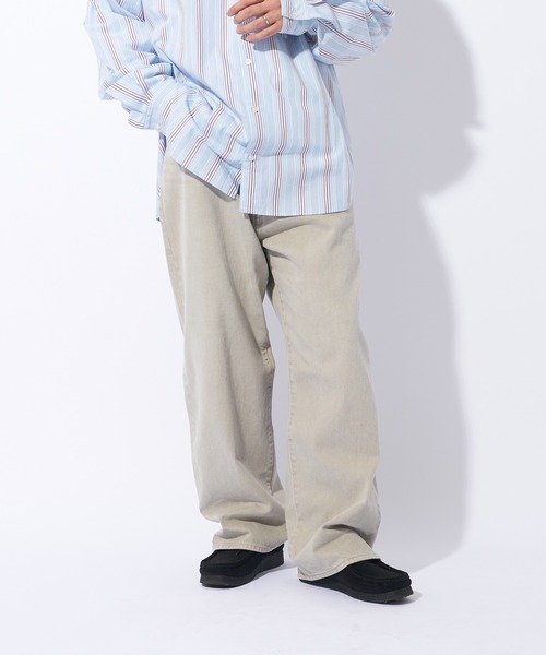 CIAOPANIC TYPY（チャオパニックティピー）の「【ai no de/アイノデ】14oz wide denim pants/14オンスワイドデニムパンツ（デニムパンツ・メンズ・ライトグレー・M/L）」の7枚目の写真