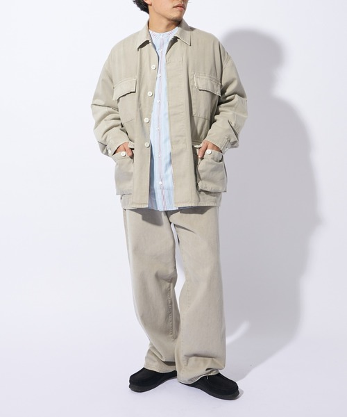 CIAOPANIC TYPY（チャオパニックティピー）の「【ai no de/アイノデ】14oz wide denim pants/14オンスワイドデニムパンツ（デニムパンツ・メンズ・ライトグレー・M/L）」の8枚目の写真