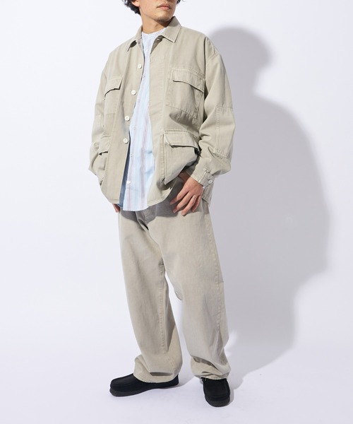 CIAOPANIC TYPY（チャオパニックティピー）の「【ai no de/アイノデ】14oz wide denim pants/14オンスワイドデニムパンツ（デニムパンツ・メンズ・ライトグレー・M/L）」の9枚目の写真