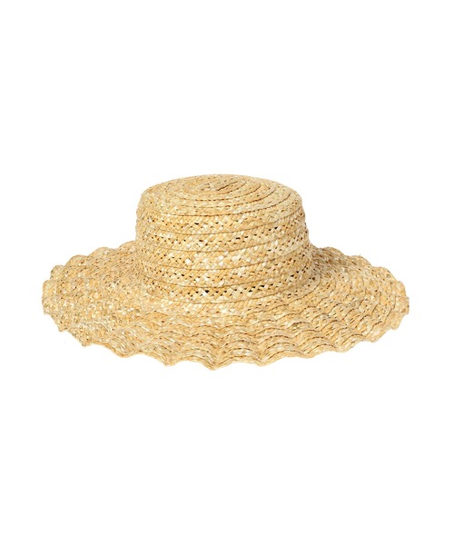 Casselini(キャセリーニ)の「Casselini 透かしなみなみHAT 224-110714(ハット・レディース・ベージュ/ブラック・FREE)」の3枚目の写真