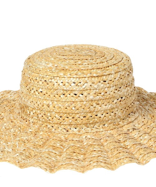 Casselini(キャセリーニ)の「Casselini 透かしなみなみHAT 224-110714(ハット・レディース・ベージュ/ブラック・FREE)」の4枚目の写真