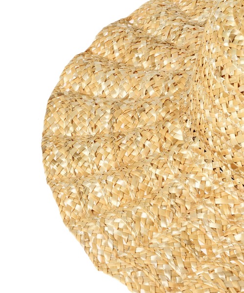 Casselini(キャセリーニ)の「Casselini 透かしなみなみHAT 224-110714(ハット・レディース・ベージュ/ブラック・FREE)」の5枚目の写真