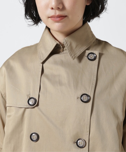 Risley（リズレー）の「Risley/リズレー/ショートトレンチレイヤードアンサンブル（トレンチコート・レディース・キャメル/カーキ・F）」の15枚目の写真