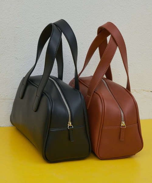 MERLOT（メルロー）の「見た目以上に大容量 フェイクレザーハンドバッグ（ハンドバッグ・レディース・ブラウン/ブラック・FREE）」の10枚目の写真