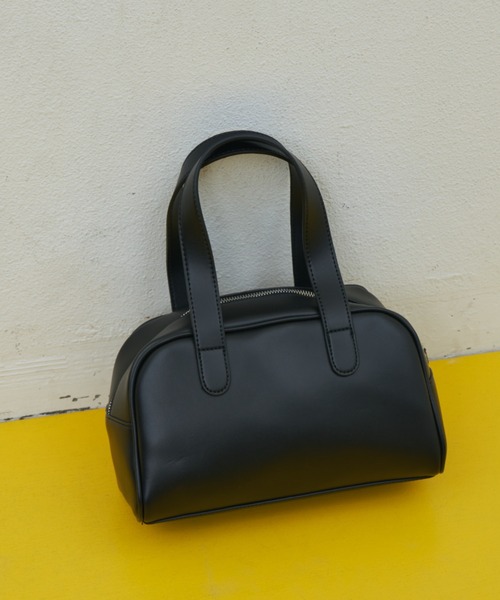 MERLOT（メルロー）の「見た目以上に大容量 フェイクレザーハンドバッグ（ハンドバッグ・レディース・ブラウン/ブラック・FREE）」の8枚目の写真