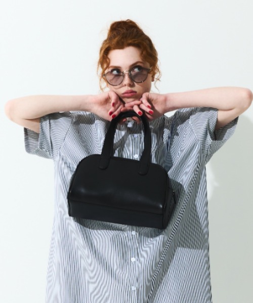 MERLOT（メルロー）の「見た目以上に大容量 フェイクレザーハンドバッグ（ハンドバッグ・レディース・ブラウン/ブラック・FREE）」の16枚目の写真