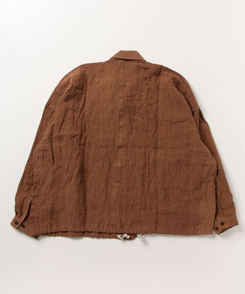 O project SS23 BOMBER SHIRT 墨染 リネン O project（オープロジェクト）の「BOMBER SHIRTS（シャツ/ブラウス