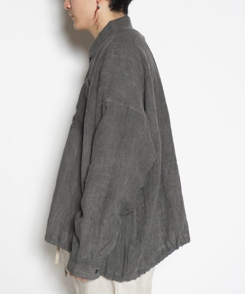 オープロジェクト O project オーバーサイズ BIG ビッグ シャツ M O project REGULAR SHIRT/Big Check - GREY TONES - PURAS