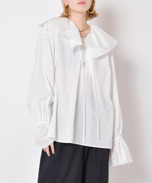 CITYSHOP シティショップ　完売　レースアップブラウス CITYSHOP シティショップ完売レースアップブラウス
