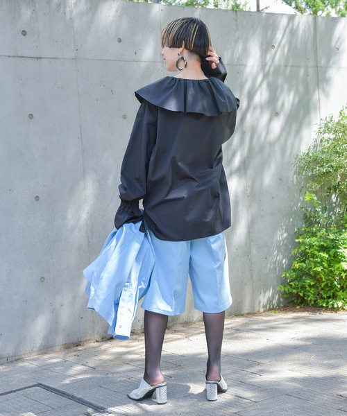 セール】LACE-UP SMOCK：ブラウス（シャツ/ブラウス）｜CITYSHOP