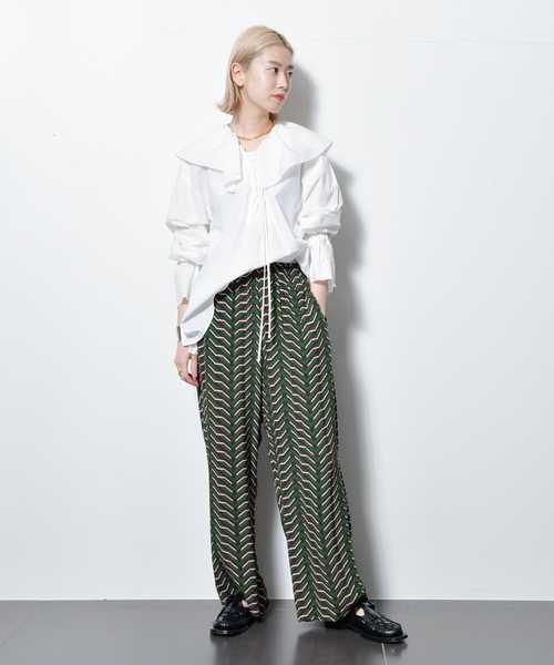 セール】LACE-UP SMOCK：ブラウス（シャツ/ブラウス）｜CITYSHOP