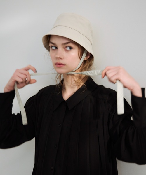 idem(イデム)の「3ways bucket hat/3wayバケットハット(ハット・レディース・ブラック/アイボリー/チェック・FREE)」の4枚目の写真